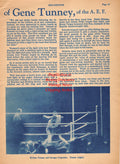 Boxing News Clipping #2098 - Gene Tunney vs. Georges Carpentier, Charley Rose