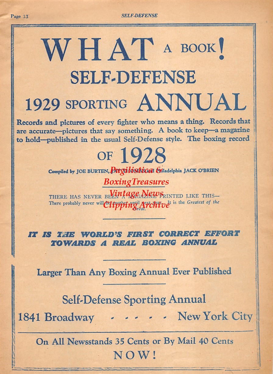 Boxing News Clipping #2099 - Ray Miller, Gus Sprenger, Max Schemling