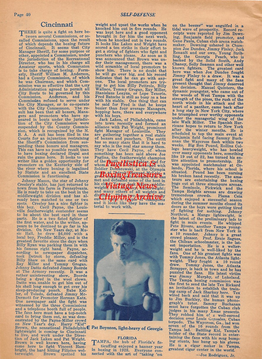 Boxing News Clipping #2102 - Pat Boynton