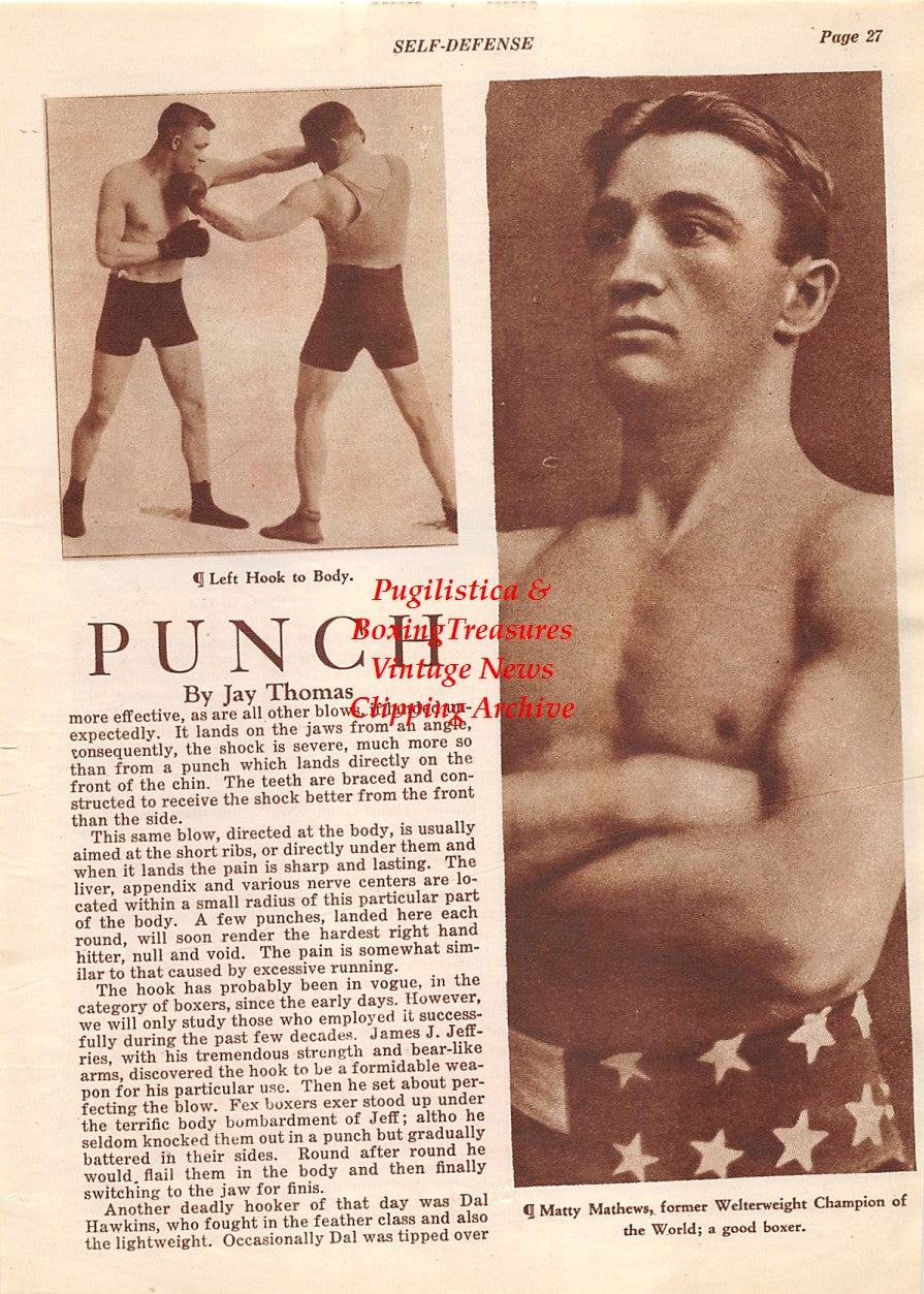 Boxing News Clipping #2116 - Matty Matthews, Frankie Neil