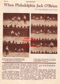 Boxing News Clipping #2118 - Philadelphia Jack O'Brien vs. Tommy Burns, Jimmy Mendo, Jackie Reynolds, James J. Corbett