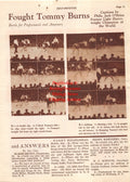 Boxing News Clipping #2119 - Philadelphia Jack O'Brien vs. Tommy Burns