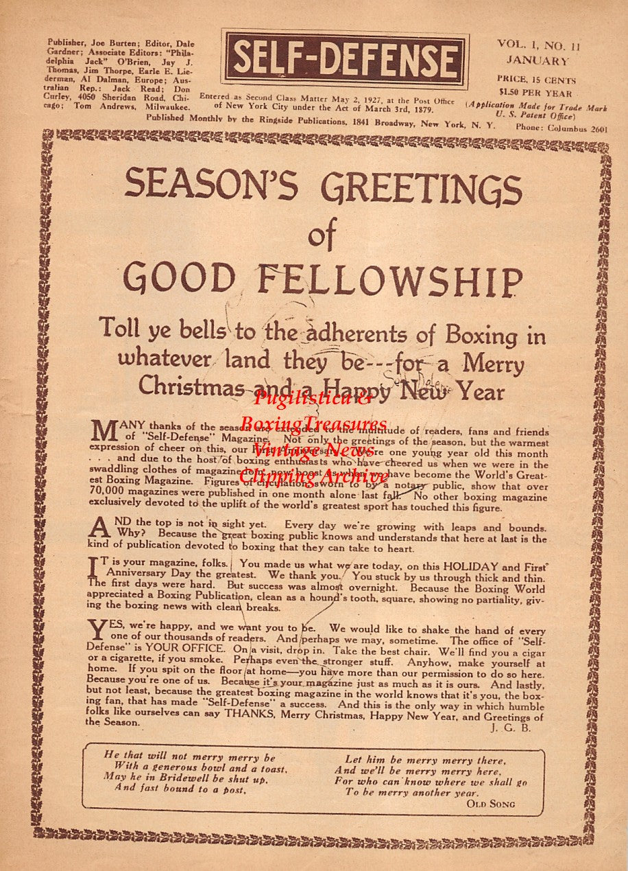 Boxing News Clipping #2125 - Dorothy Knapp, Calendar of 1928