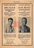 Boxing News Clipping #2136 - Joe Glick, Jack McVey, Humbert J. Fugazy