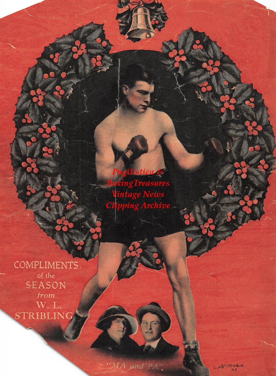 Boxing News Clipping #2141 - Young Stribling, Earle E. Liederman