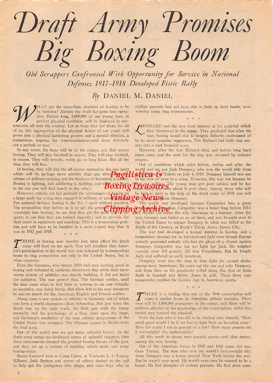 Boxing News Clipping #2143 - Tommy Martin (British Heavyweight)