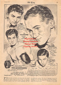 Boxing News Clipping #2146 - Toby Vigil, Izzy Jannazzo, Fritzie Zivic, Georgie Martin, Steve Alford, Isidore Mattes, John Wilkie, Lenny Elmer