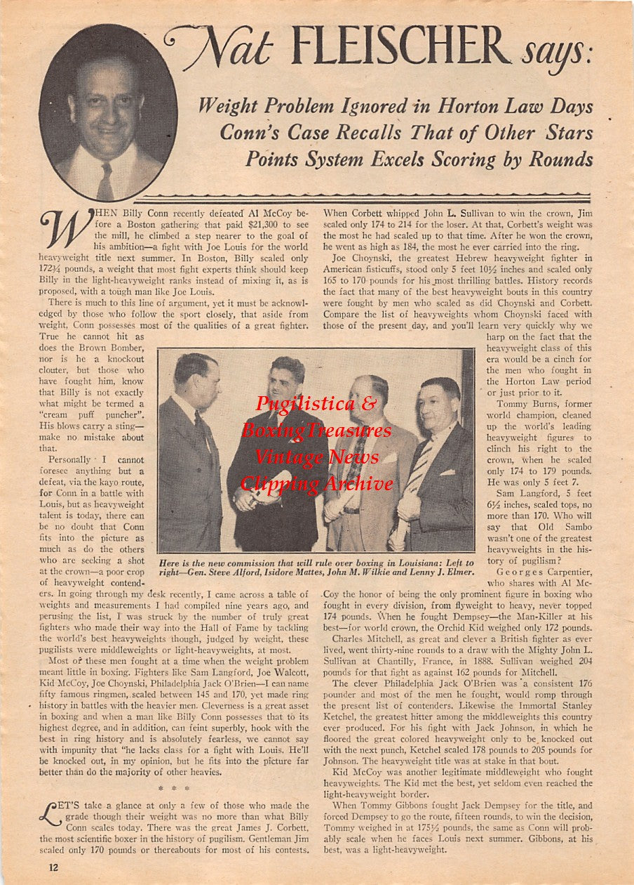 Boxing News Clipping #2146 - Toby Vigil, Izzy Jannazzo, Fritzie Zivic, Georgie Martin, Steve Alford, Isidore Mattes, John Wilkie, Lenny Elmer
