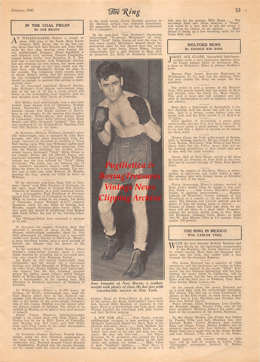 Boxing News Clipping #2158 - Joey Iannotti