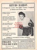 Boxing News Clipping #2159 - Arturo Barron, Turkey Thompson, Arturo Godoy, Young Van