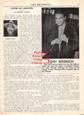 Boxing News Clipping #2161 - Tony Bosnich, wrestler Jack Carter