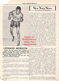Boxing News Clipping #2163 - Leonard Morrow