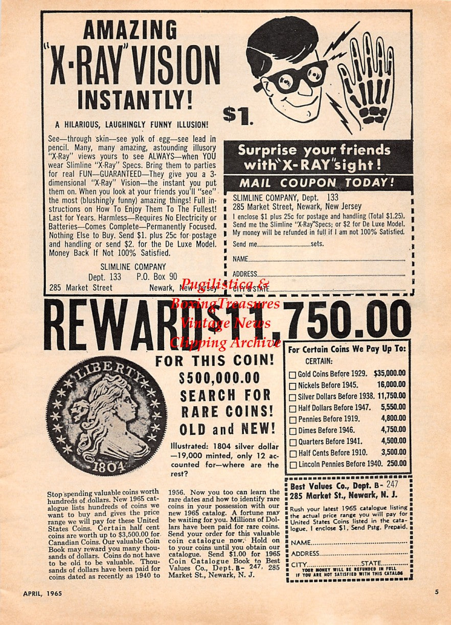 Boxing News Clipping #2165 - Floyd Patterson vs. George Chuvalo
