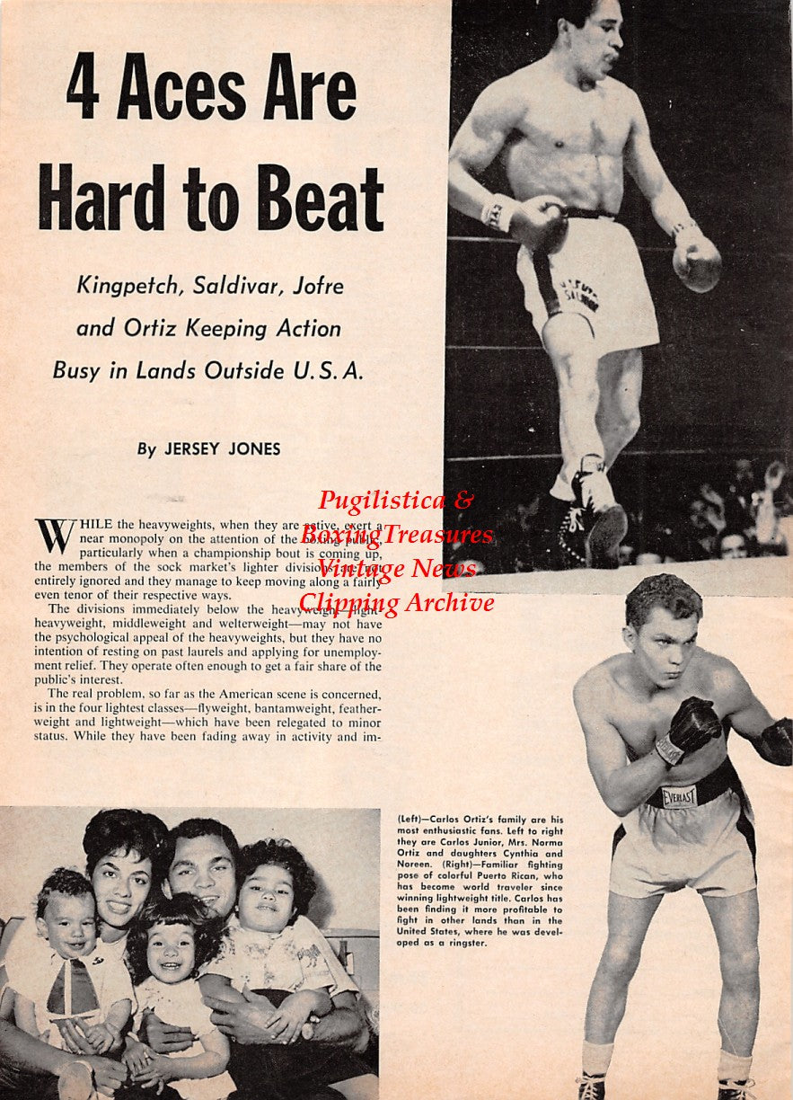 Boxing News Clipping #2172 - Carlos Ortiz, Vicente Saldivar