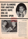 Boxing News Clipping #2173 - Jack Dempsey with Muhammad Ali, Vicente Saldivar
