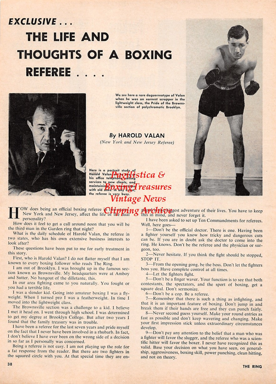 Boxing News Clipping #2178 - Harold Valan, Eddie Perkins vs. Carlos Hernandez