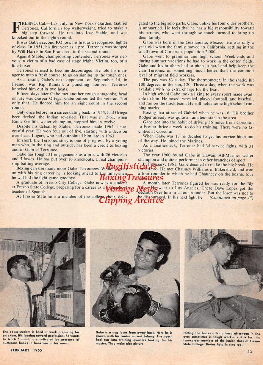 Boxing News Clipping #2188 - Gabe Terronez, Ray Thunder Stern, Danny McShane vs. Cowboy Bob Ellie