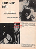 Boxing News Clipping #2195 - Paul Pender vs. Terry Downes, Harold Johnson vs. Jesse Bowdry, Floyd Patterson vs. Tom McNeeley