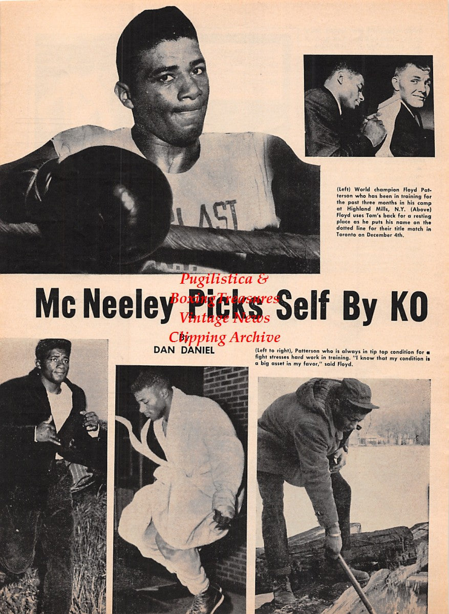Boxing News Clipping #2215 - Jack Dempsey vs. Luis Angel Firpo, Peter McNeeley, Floyd Patterson