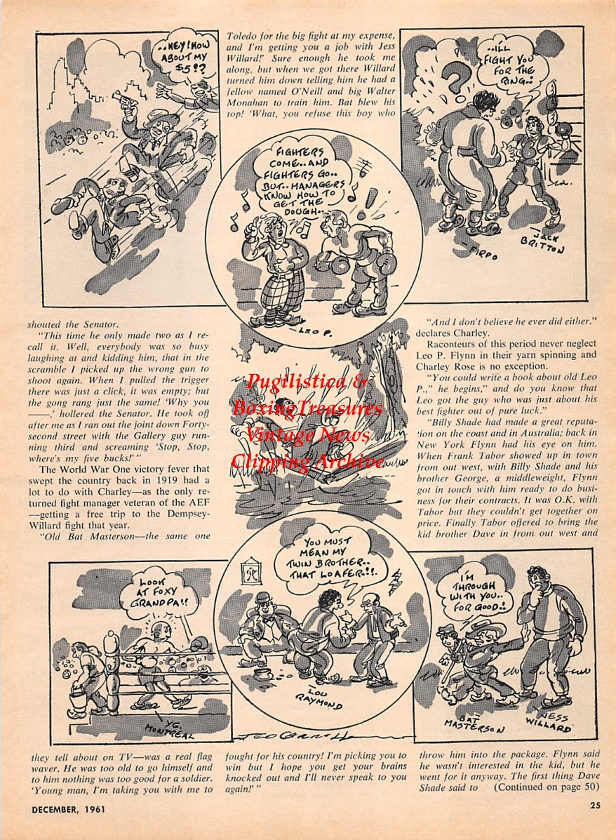 Boxing News Clipping #2218 - Pancho Villa, Jack Root, Tom Spring
