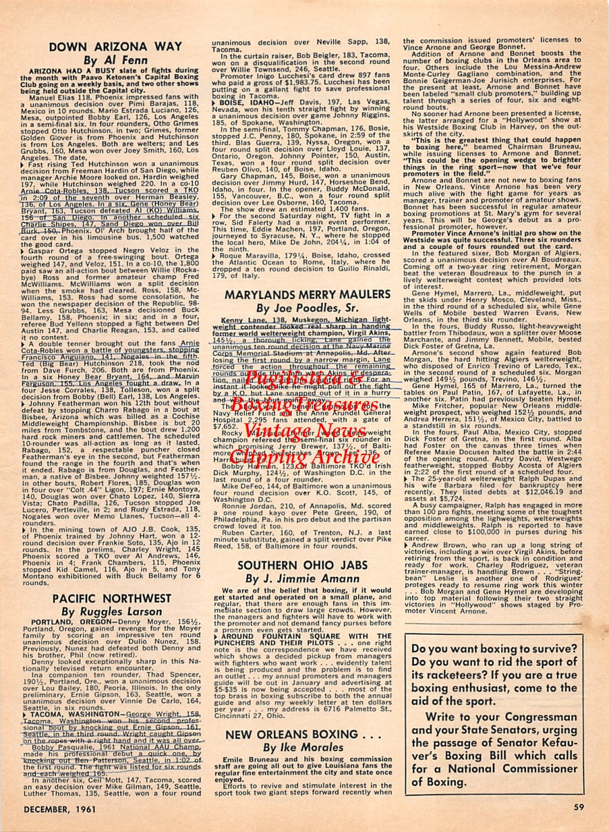 Boxing News Clipping #2223 - Raymundo Battling Torres