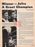 Boxing News Clipping #2226 - Eder Jofre vs. Ramon Arias, Cuban Boxing with Kid Chocolate, Kid Gavilan, Benny Kid Paret