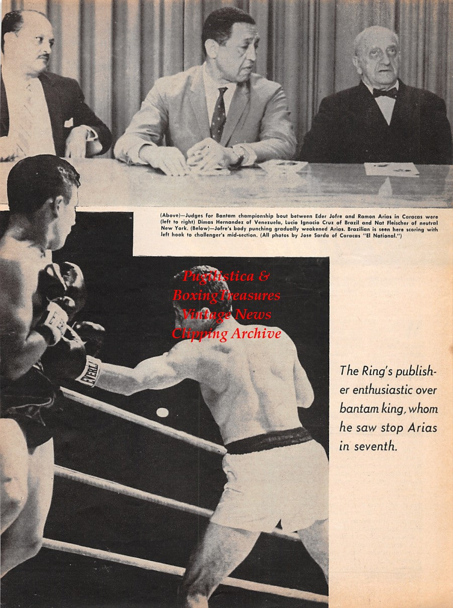 Boxing News Clipping #2227 - The Zivic Brothers, The Dundee Brothers, Eder Jofre vs. Ramon Arias, Dimas Hernandez, Lucio Ignacio Cruz and more