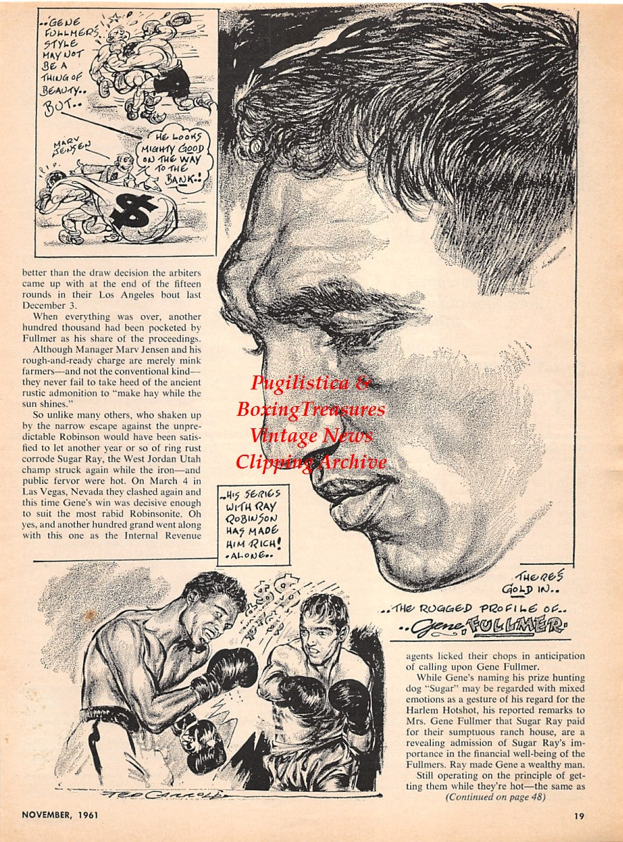 Boxing News Clipping #2232 - Gene Fullmer, Nonpareil Jack Dempsey