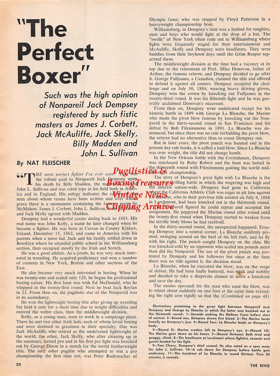 Boxing News Clipping #2232 - Gene Fullmer, Nonpareil Jack Dempsey