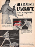 Boxing News Clipping #2235 - Alejandro Lavorante, Willie Besmanoff, Zora Folley, Terry McGovern vs. Young Corbett
