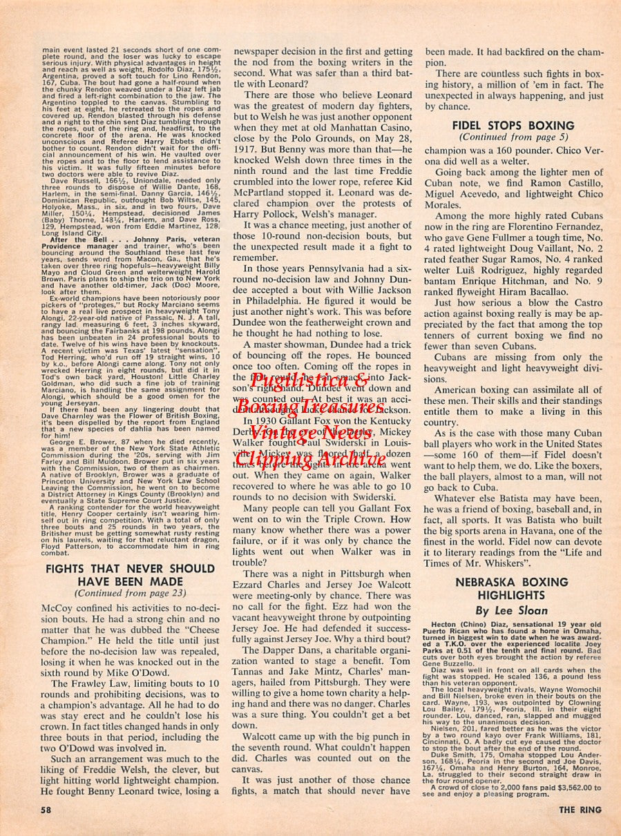 Boxing News Clipping #2241 - Doug Jones vs. Von Clay