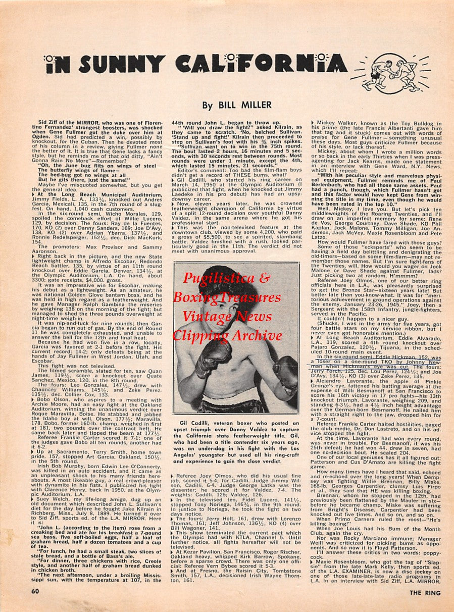 Boxing News Clipping #2242 - Gil Cadilli