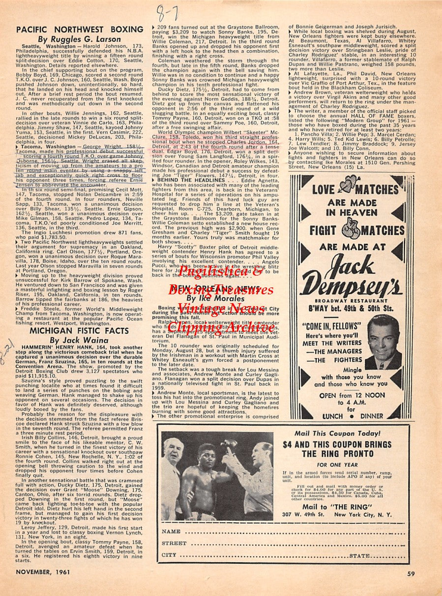 Boxing News Clipping #2242 - Gil Cadilli