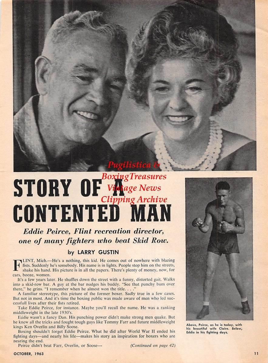 Boxing News Clipping #2248 - Eddie Peirce, Harry Markson