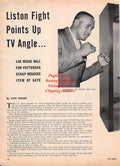 Boxing News Clipping #2271 - Sonny Liston, Johnny Indrisano, William Lundigan, Mickey Rooney, Fred MacMurray, Robert Ryan, John Garfield