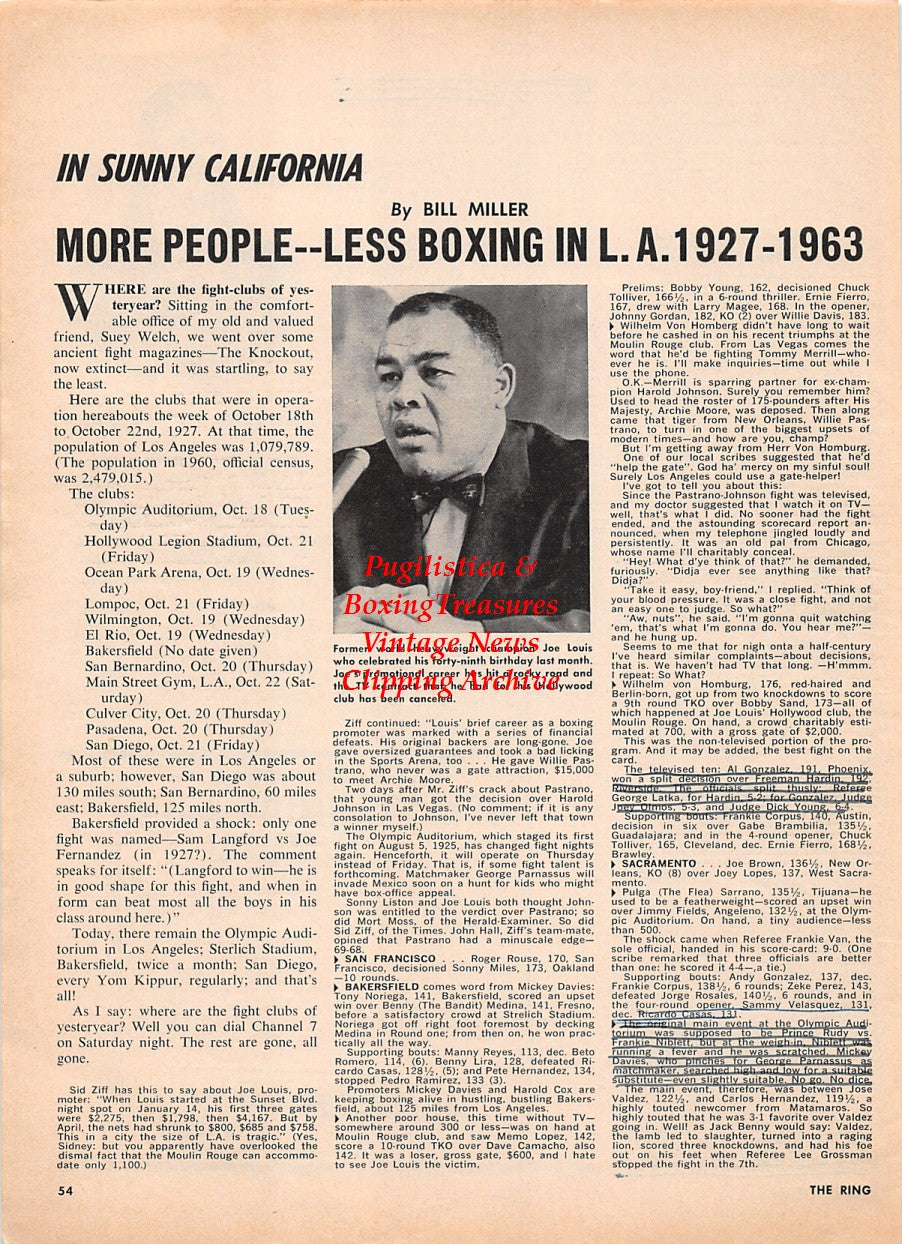 Boxing News Clipping #2283 - Joe Louis, Tom Spring