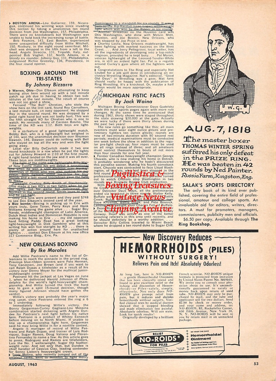 Boxing News Clipping #2283 - Joe Louis, Tom Spring