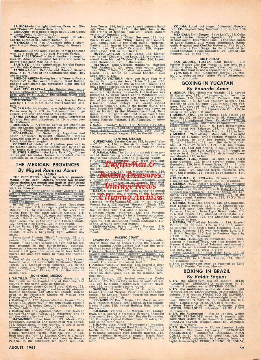 Boxing News Clipping #2285 - Giulio Rinaldi