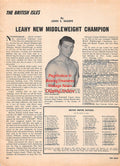 Boxing News Clipping #2287 - Mick Leahy, Spartan Sporting Goods
