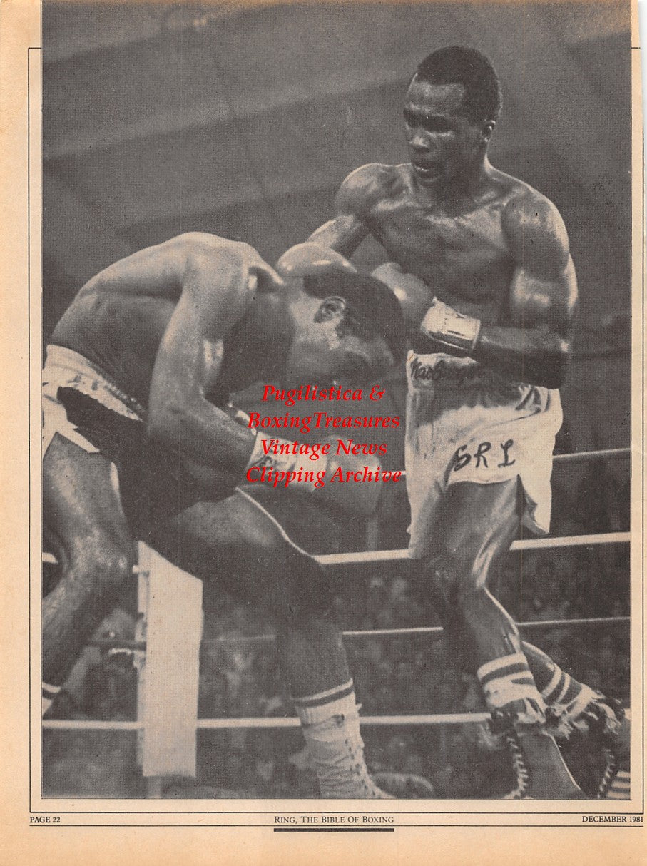 Boxing News Clipping #2288 - Sugar Ray Leonard vs. Wilfred Benitez