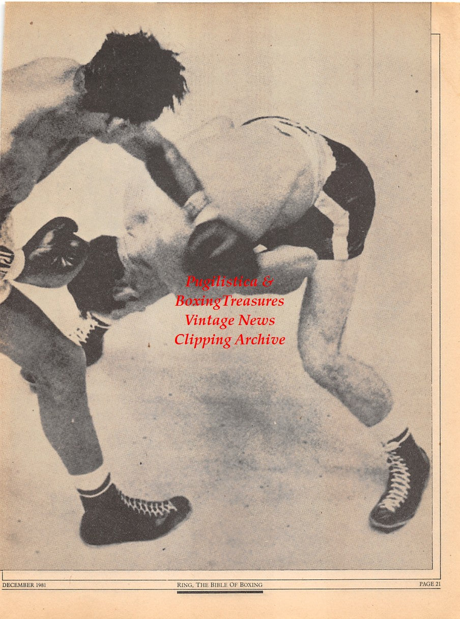 Boxing News Clipping #2288 - Sugar Ray Leonard vs. Wilfred Benitez