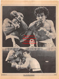 Boxing News Clipping #2297 - Marvin Hagler vs. Mustafa Hamsho, Roberto Duran vs. Luigi Minchillo, Ray Mancini vs. Alexis Arguello