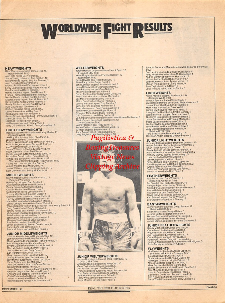 Boxing News Clipping #2299 - Gil Turner "Where Are They Now?"