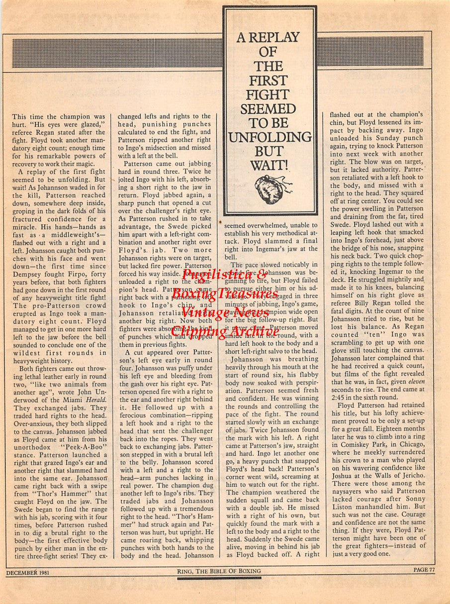 Boxing News Clipping #2303 - Kid Gavilan vs. Billy Graham