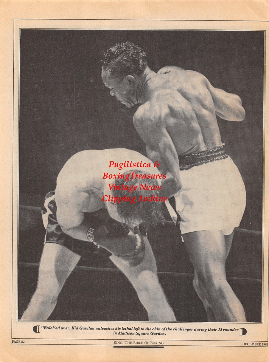 Boxing News Clipping #2305 - Billy Graham vs. Kid Gavilan