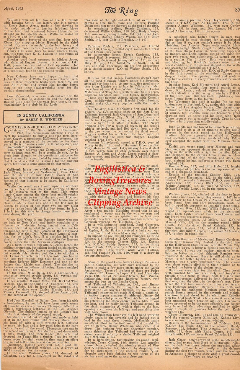 Boxing News Clipping #2309 - Petey Bolos