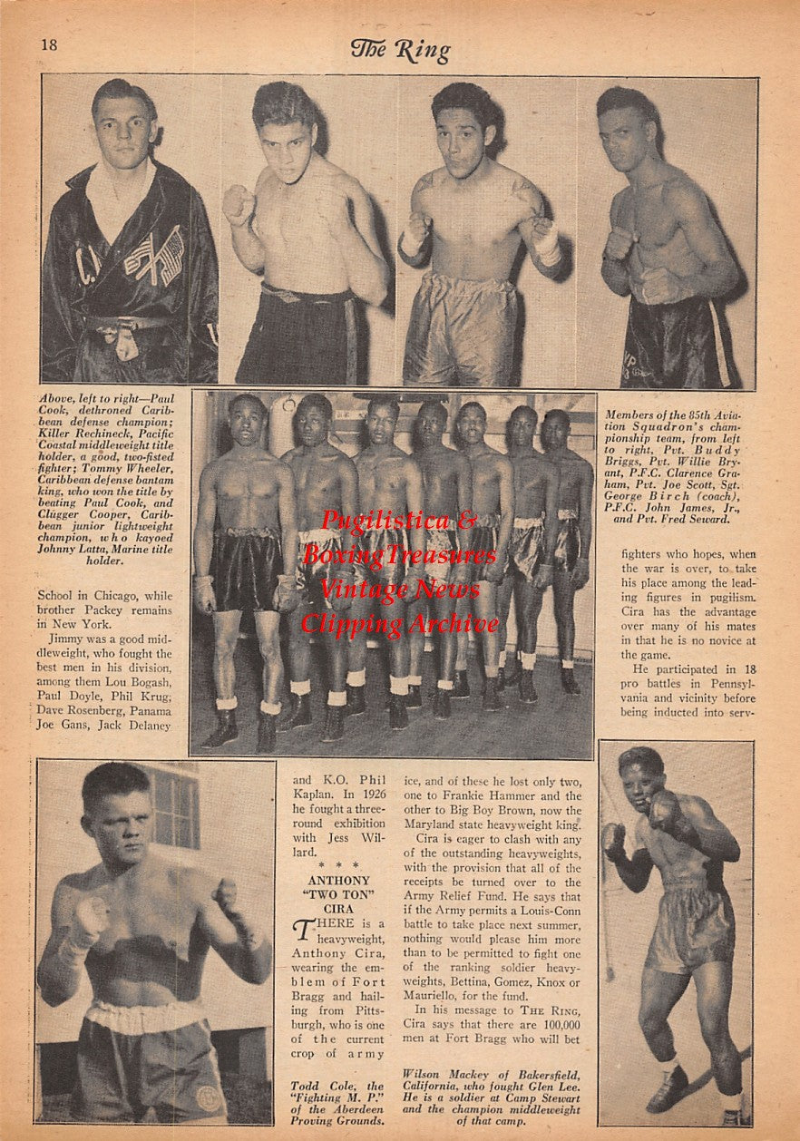 Boxing News Clipping #2317 - Tom Sperling, Joe Horvath, Coley Welch, Jimmy O'Gatty, Walter Lusa, Cosby Linson, Todd Cole, Wilson Mackey, Paul Cook, Killer Rechineck, Tommy Wheeler, Buddy Briggs, Willie Bryant, Clarence Graham, Joe Scott and more