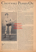 Boxing News Clipping #2318 - Joe Choynski Memorial, Lloyd Hudman vs. Rudy Frey, Bob Van Dyke, Bob Schipper, Cooper White
