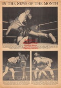 Boxing News Clipping #2327 - Lem Franklin vs. Lee Savold, Clayton Worlds vs. Pat Comiskey, Willie Pep vs. Davey Crawford, Barney Ross awarded Edward J. Neil Award