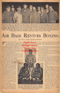 Boxing News Clipping #2334 - Military Boxers: Kid Lewis, Bill Zuke, Dave Abrams, Al Singer, Tony DeGeorgio, Schofield Barracks Boxing Team, Tiger Taosaka, Eddie Reyes, Ted King and Many Others